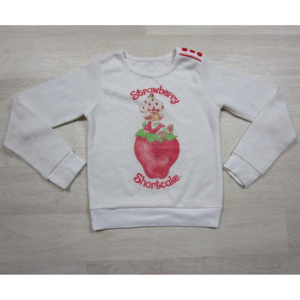 Vintage 80s Strawberry Shortcake Long Sleeve Shirt Girls (2T/3T) Whimsical